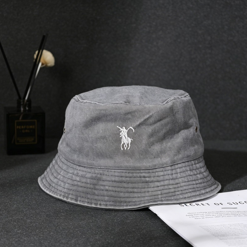 Bucket Hat Embroidered - หมวกบักเก็ตคลาสสิกสำหรับผู้ชายผู้หญิงสีทึบพับได้น้ำหนักเบาทุกวันสตรีทกลางแจ้งชายหาดหมวกป้องกันแสงแดดแบบสบายๆสำหรับผู้ชาย