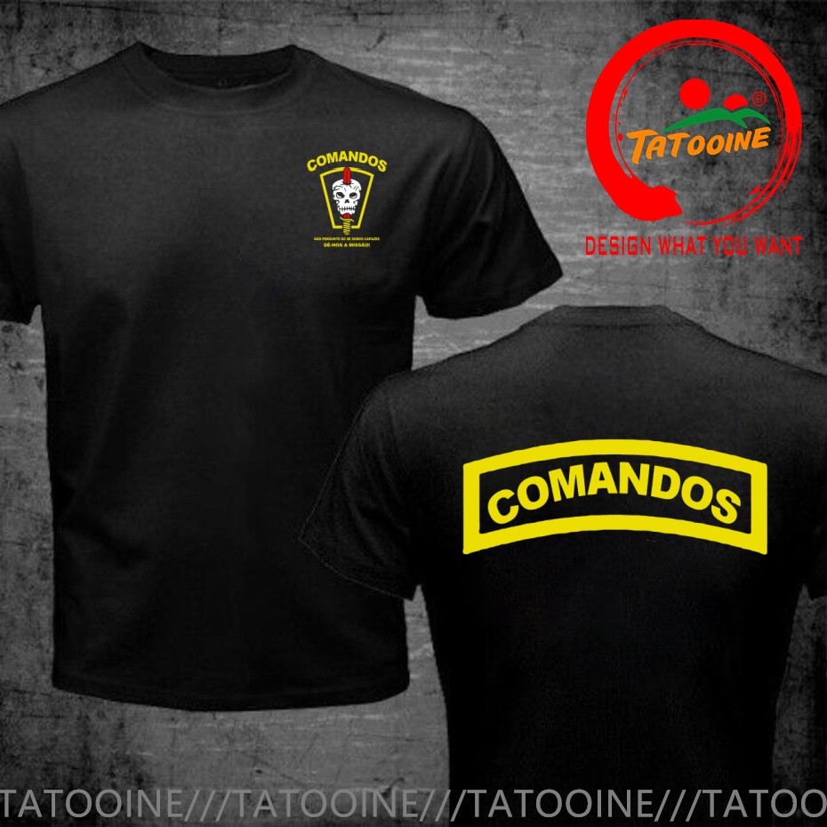 Street Fashion Brazil - การออกแบบที่ตลกขบขัน เสื้อทหารหน่วยรบพิเศษกองทัพบราซิล 1st Commando Action Battalion