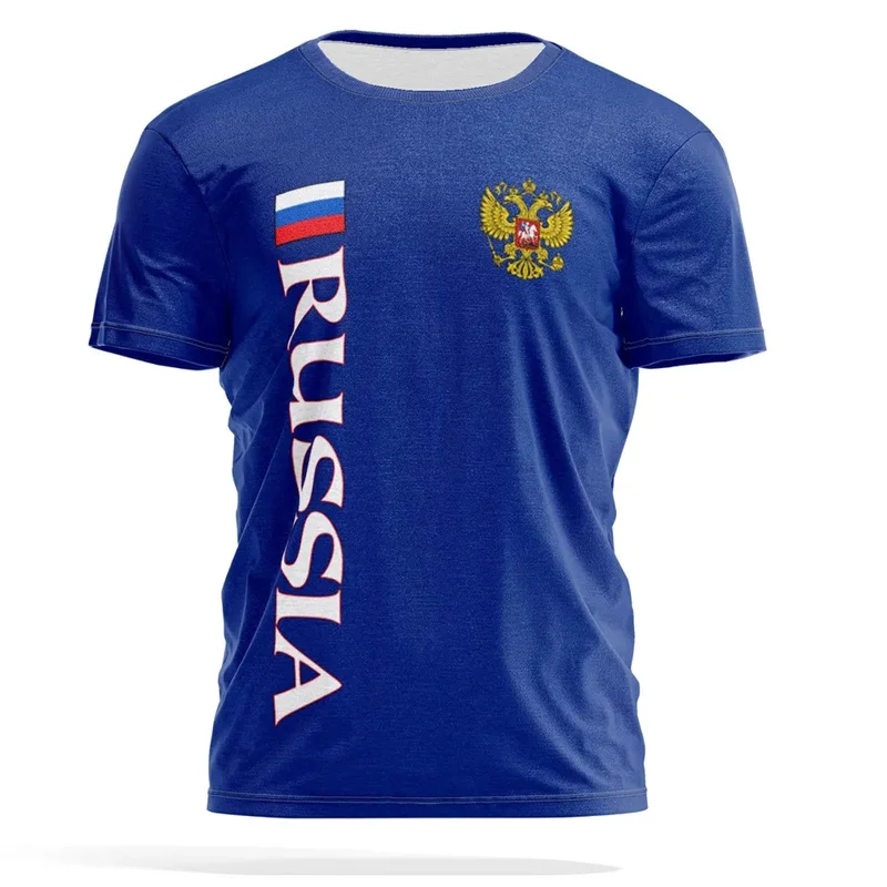 Street Fashion Russia - เสื้อยืดพิมพ์ลายธงชาติรัสเซีย 3D HD ปี 2026 เนื้อผ้านุ่ม