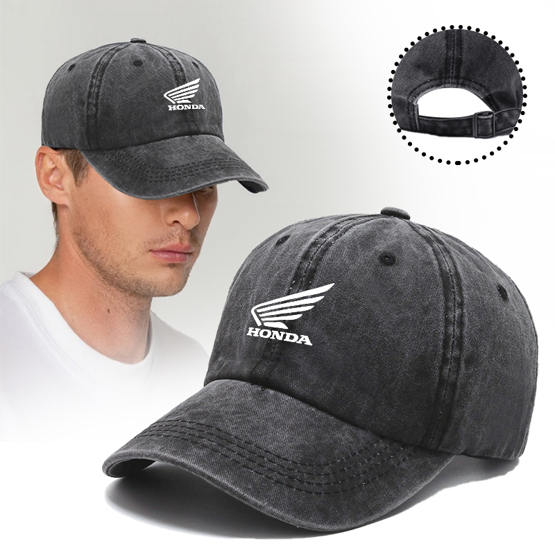 Baseball Cap Fitted - หมวกเบสบอลป้องกันรังสียูวีแบบปรับได้โลโก้ฮอนด้าหมวกกันแดดกลางแจ้งสำหรับฮอนด้า ซีวิค ฟิต แอคคอร์ด พรีลูด CRV