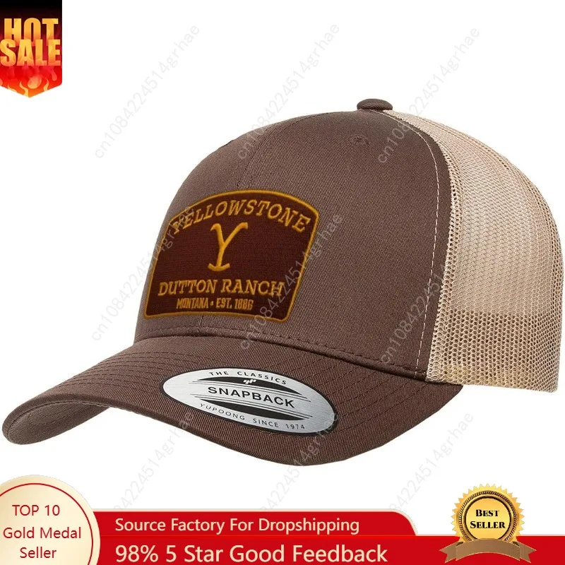 Bucket Hat Embroidered - หมวกแก๊ป Yellowstone Premium Trucker สำหรับผู้หญิงและผู้ชาย หมวกเบสบอลฤดูร้อน