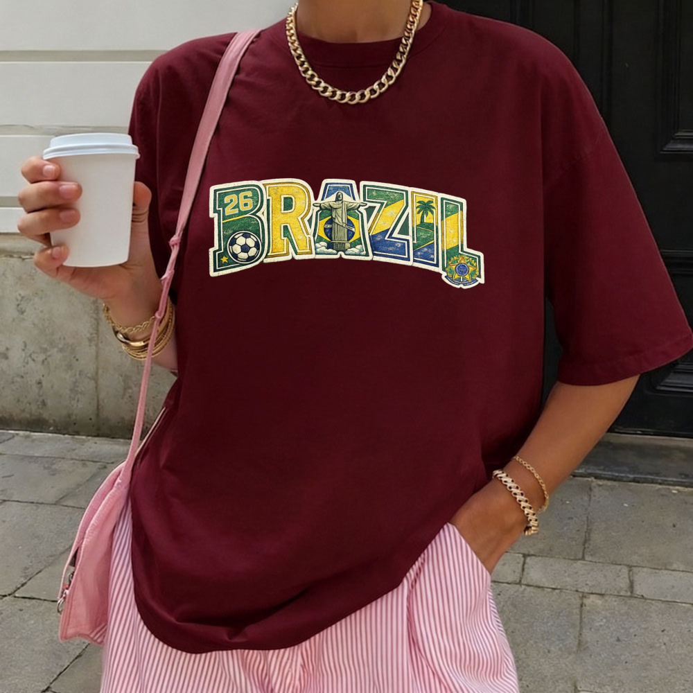 เสื้อยืดฟุตบอลบราซิล 2026 สไตล - Street Fashion Brazil บทวิจารณ์และราคา