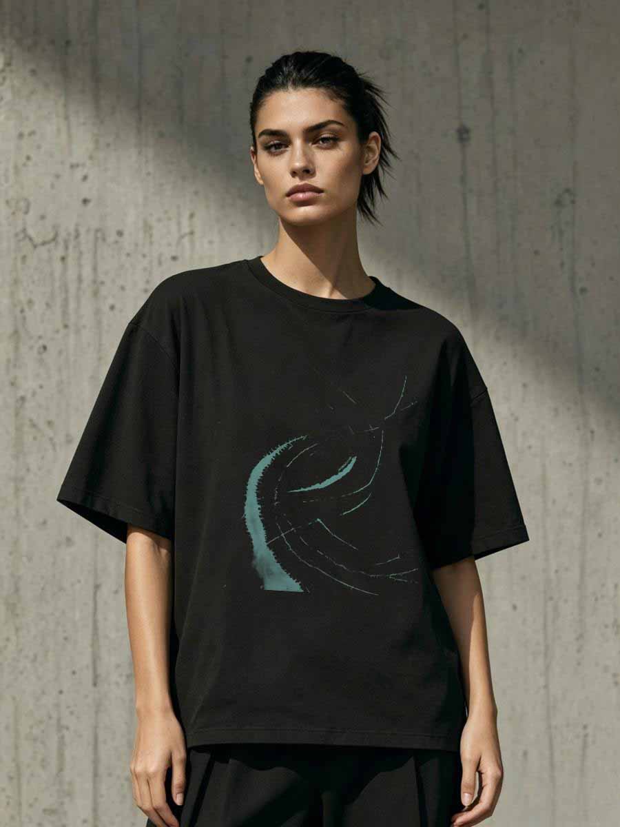 เสื้อยืดสตรีทช็อตผู้หญิงผ้าฝ้า - Urban Street Fashion Photography บทวิจารณ์และราคา