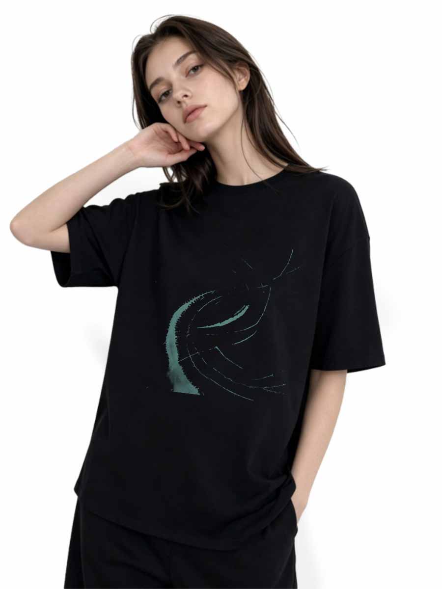เสื้อยืดสตรีทช็อตผู้หญิงผ้าฝ้า - Urban Street Fashion Photography บทวิจารณ์และราคา