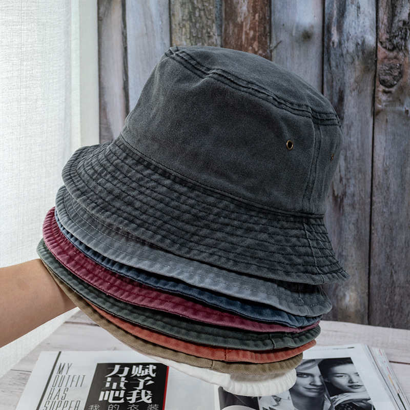 ใหม่Unisexหมวกแฟชั่นล้างDenimห - Bucket Hat Embroidered บทวิจารณ์และราคา