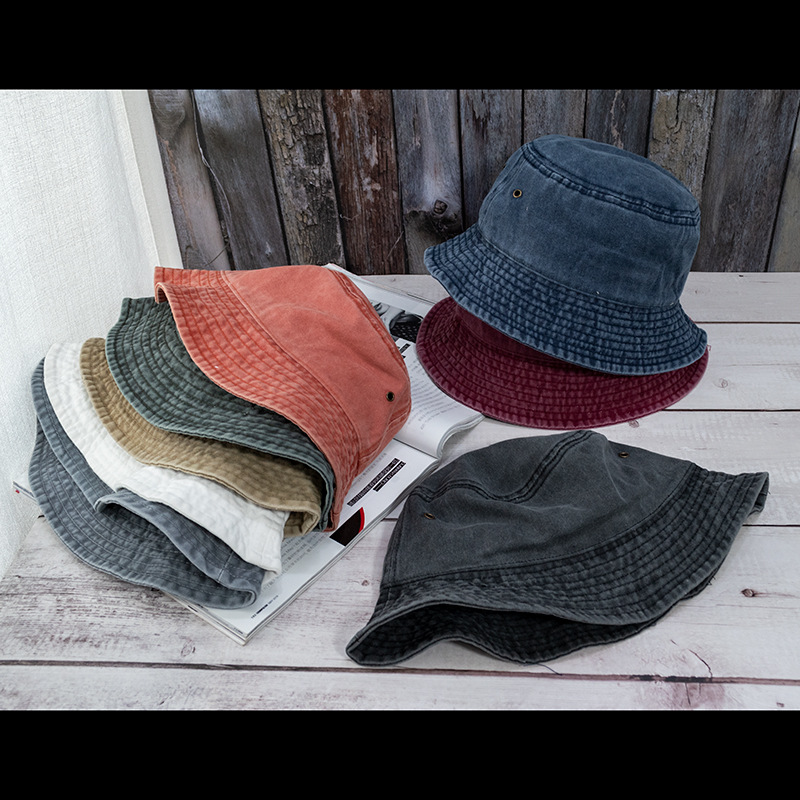 ใหม่Unisexหมวกแฟชั่นล้างDenimห - Bucket Hat Embroidered บทวิจารณ์และราคา