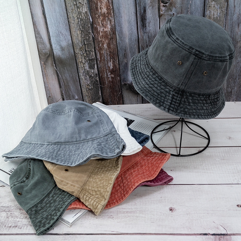 ใหม่Unisexหมวกแฟชั่นล้างDenimห - Bucket Hat Embroidered บทวิจารณ์และราคา