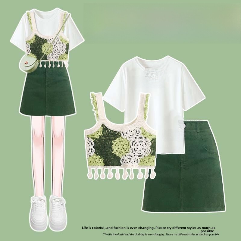 ชุดฤดูร้อนไซส์เล็ก สไตล์สตรีท  - Street Fashion Vest บทวิจารณ์และราคา