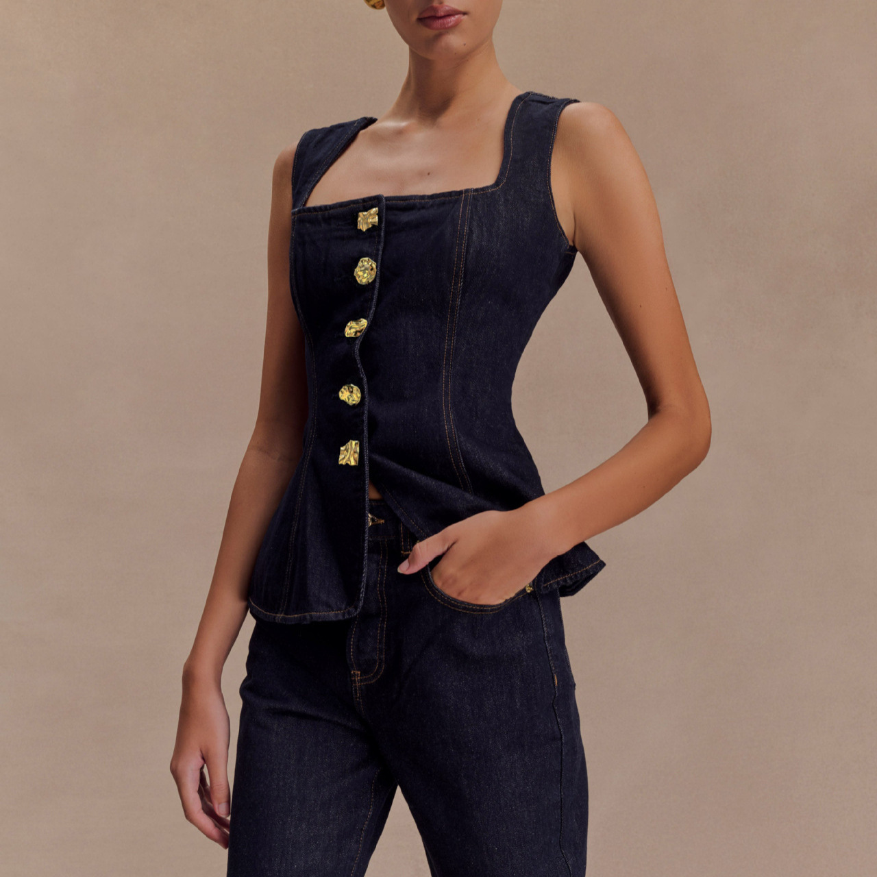 กางเกงยีนส์ฤดูร้อนชุดผู้หญิง 2 - Street Fashion Vest บทวิจารณ์และราคา