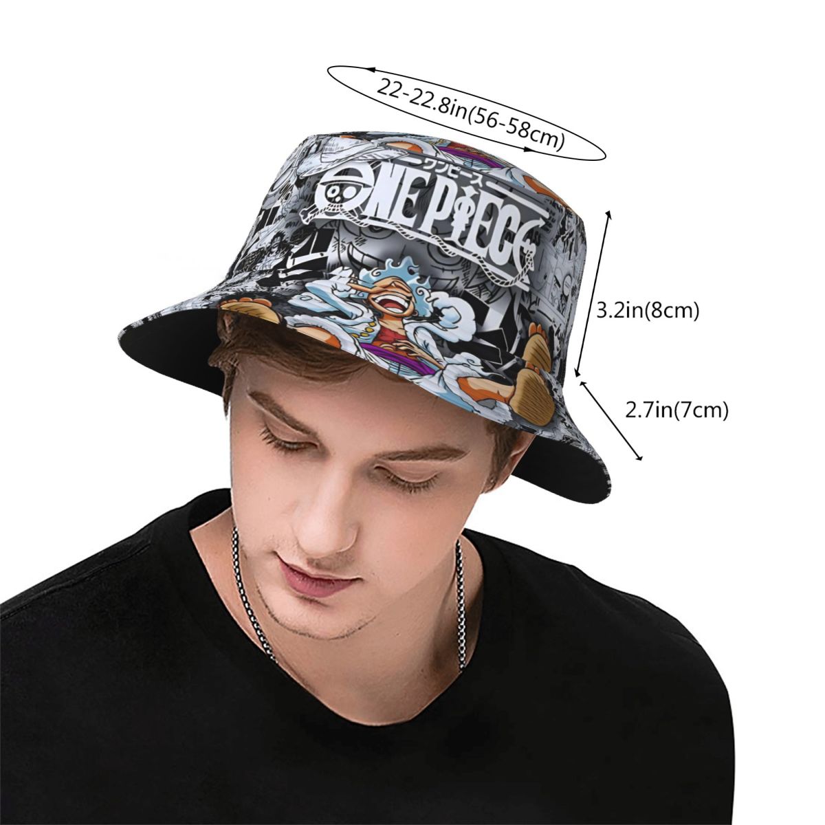 หมวกบักเก็ตวันพีซ มังกี้ ดี ลู - Bucket Hat Embroidered บทวิจารณ์และราคา