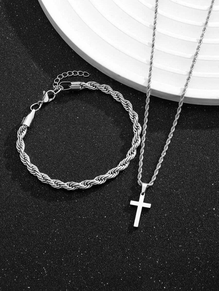 ชุดสร้อยคอและสร้อยข้อมือจี้รูป - Street Fashion Hip Hop บทวิจารณ์และราคา