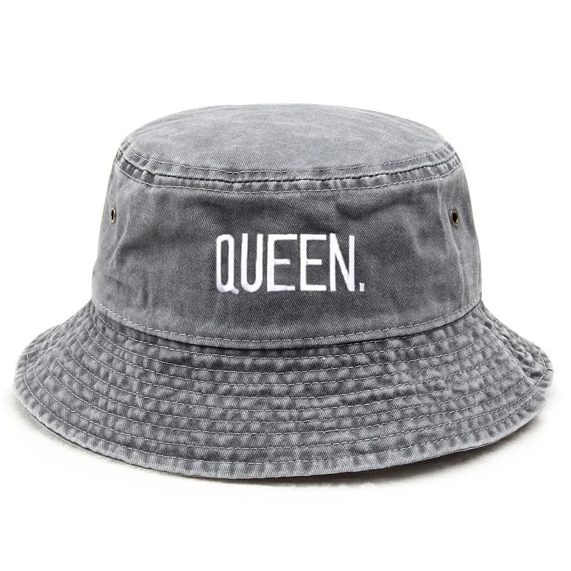 หมวกบักเก็ตวินเทจแบบควีนวอช ปร - Bucket Hat Embroidered บทวิจารณ์และราคา