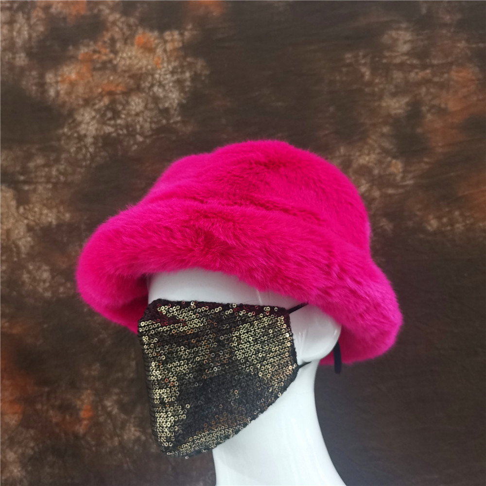 Topi Bucket ขนสัตว์เทียมขนปุยส - Bucket Hat Embroidered บทวิจารณ์และราคา