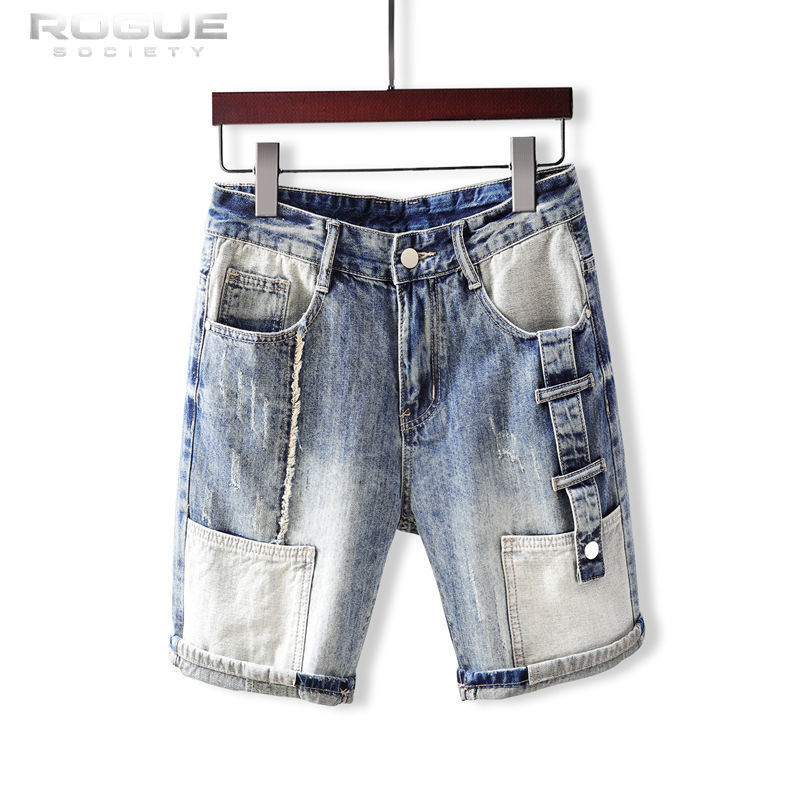 กางเกงยีนส์ขาสั้นสไตล์เกาหลี ฮ - Street Fashion Hip Hop บทวิจารณ์และราคา
