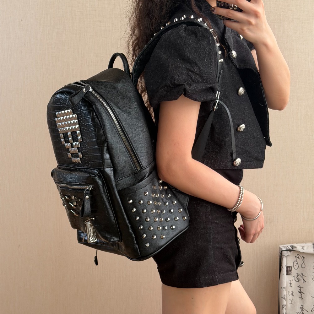 กระเป๋าเป้สะพายหลังลายหนังจระเ - Street Fashion Hip Hop บทวิจารณ์และราคา