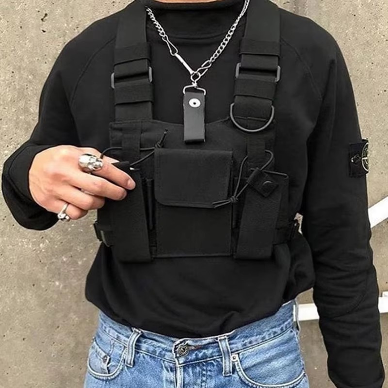 อเนกประสงค์ยุทธวิธีกระเป๋าผู้ห - Street Fashion Vest บทวิจารณ์และราคา