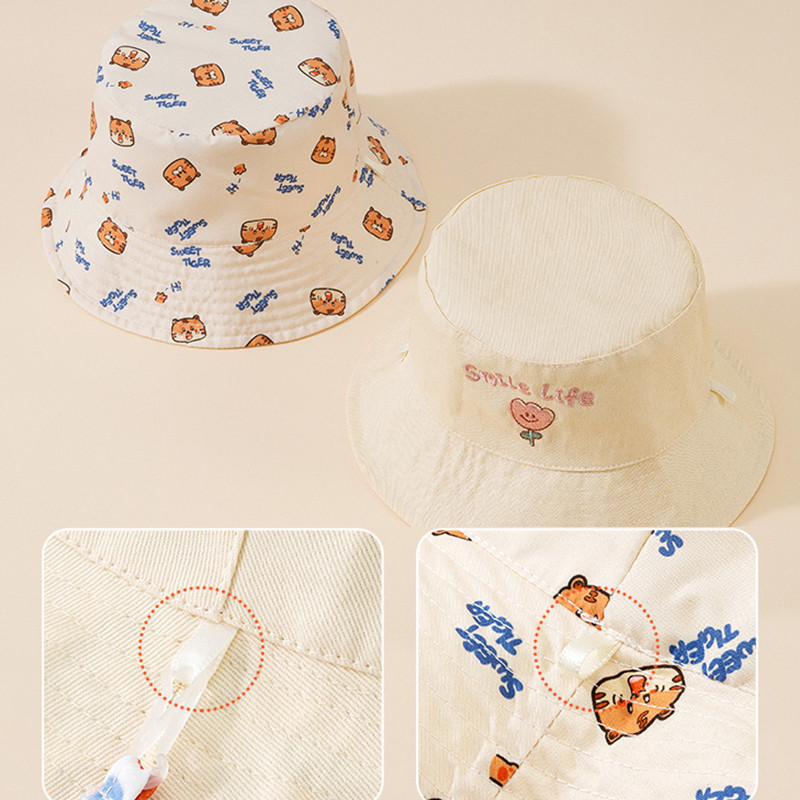 หมวกบักเก็ตเด็กปักลายตัวอักษร  - Bucket Hat Embroidered บทวิจารณ์และราคา