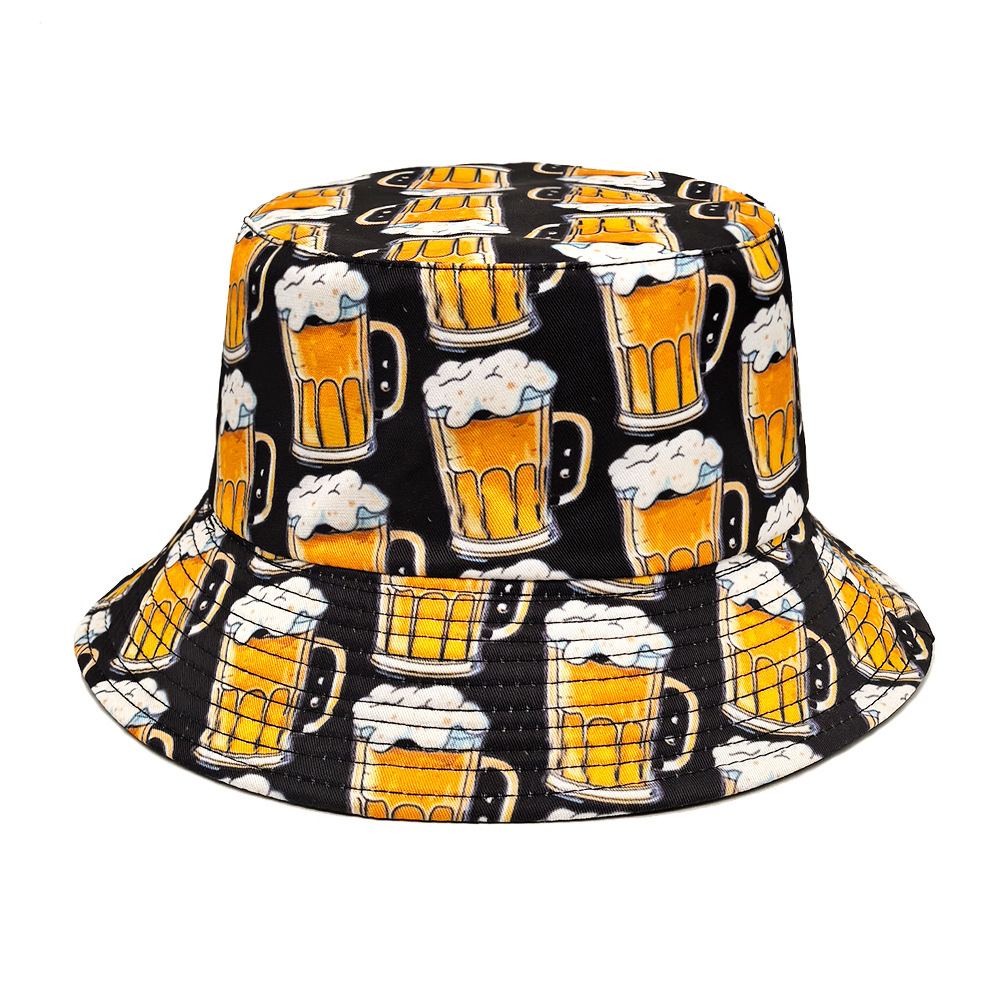 การ์ตูนเบียร์หมวกเบียร์รูปแบบห - Bucket Hat Embroidered บทวิจารณ์และราคา