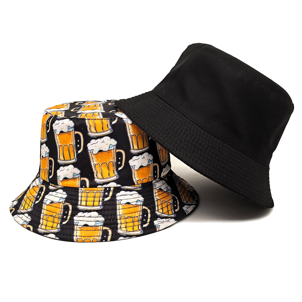 การ์ตูนเบียร์หมวกเบียร์รูปแบบห - Bucket Hat Embroidered บทวิจารณ์และราคา