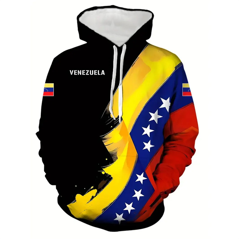 เสื้อฮู้ดลายธงเวเนเซียสำหรับผู - Street Fashion Brazil บทวิจารณ์และราคา