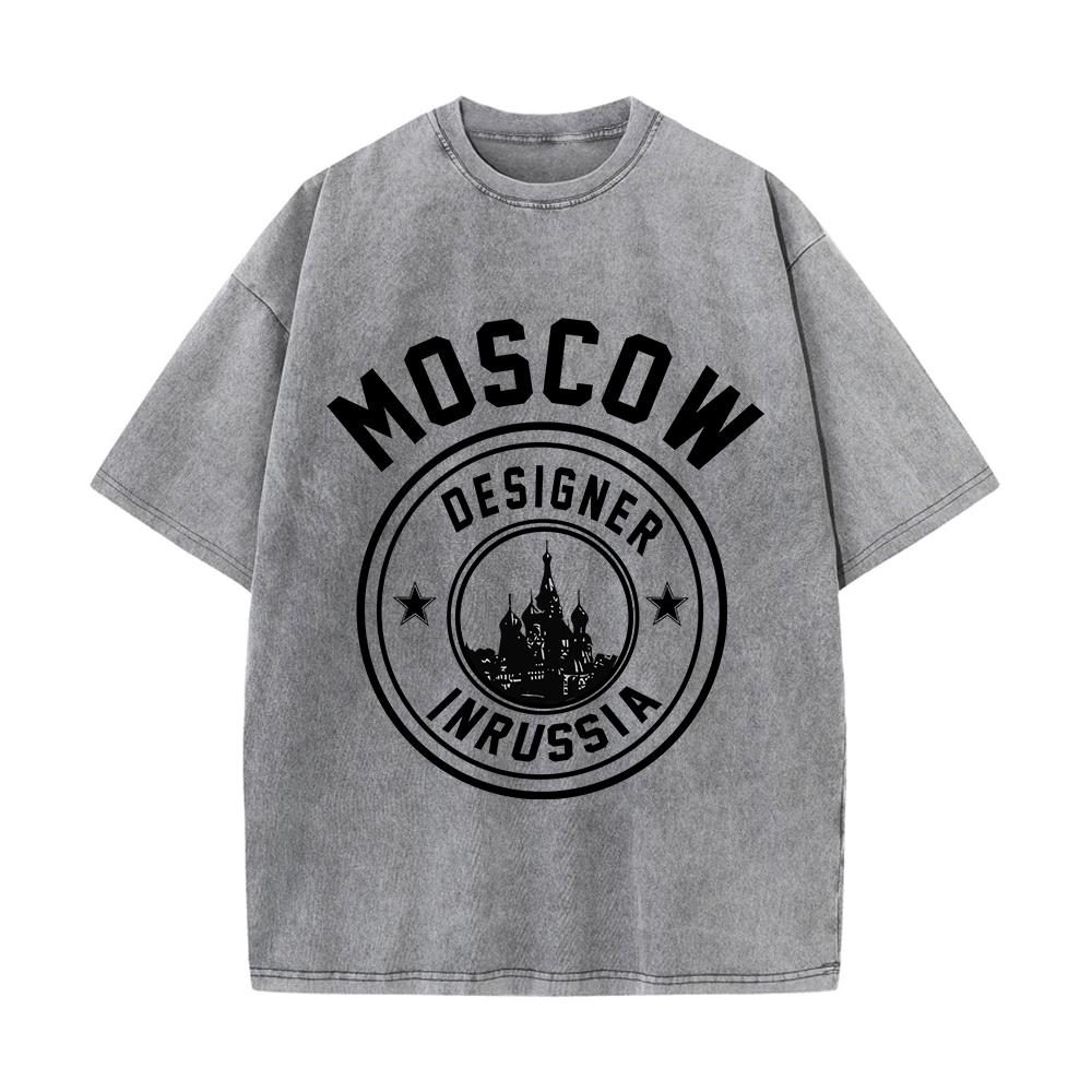 เสื้อยืดผู้หญิงผ้าฝ้ายฟอกสีแฟช - Street Fashion Russia บทวิจารณ์และราคา