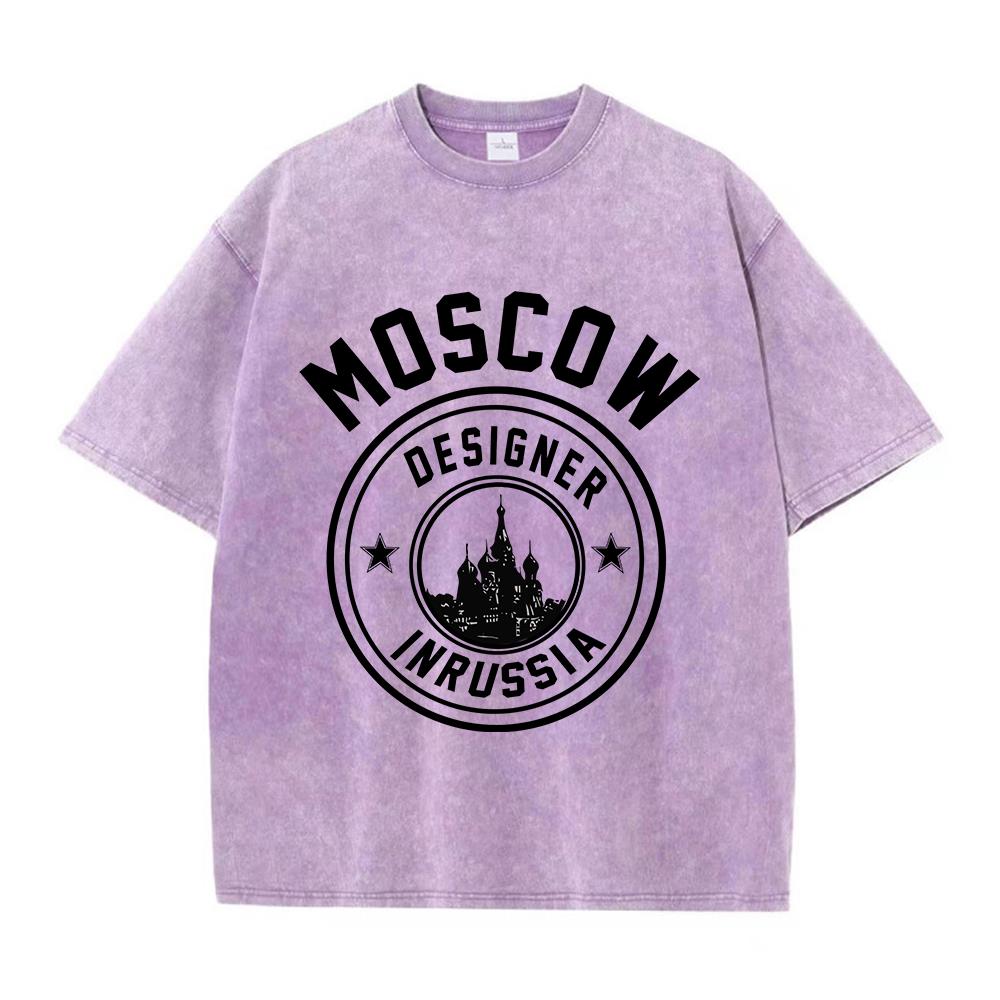 เสื้อยืดผู้หญิงผ้าฝ้ายฟอกสีแฟช - Street Fashion Russia บทวิจารณ์และราคา