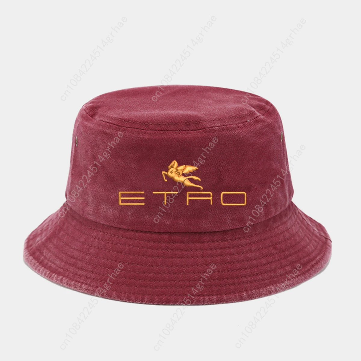 หมวกชาวประมงปักลายสไตล์เรโทร ผ - Bucket Hat Embroidered บทวิจารณ์และราคา