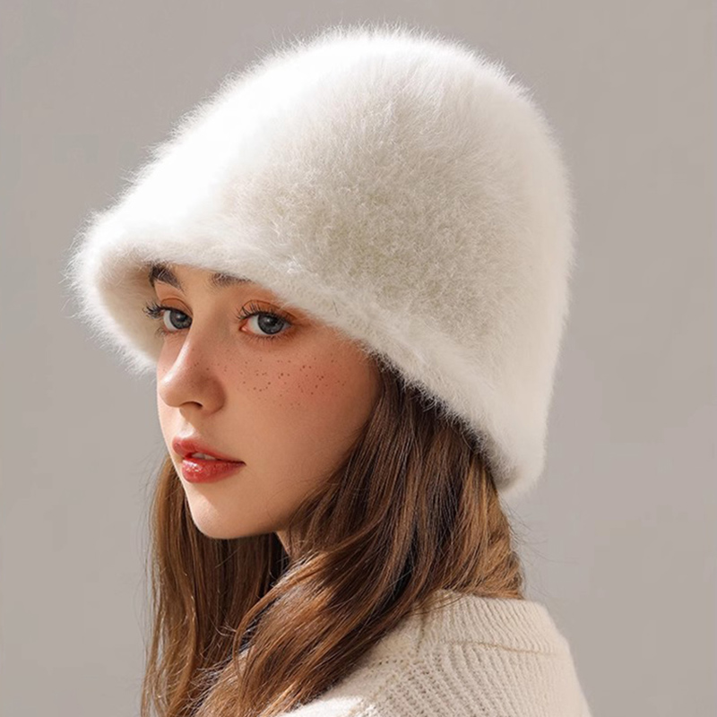 หมวกบักเก็ตขนกระต่ายสำหรับฤดูห - Street Fashion Russia บทวิจารณ์และราคา