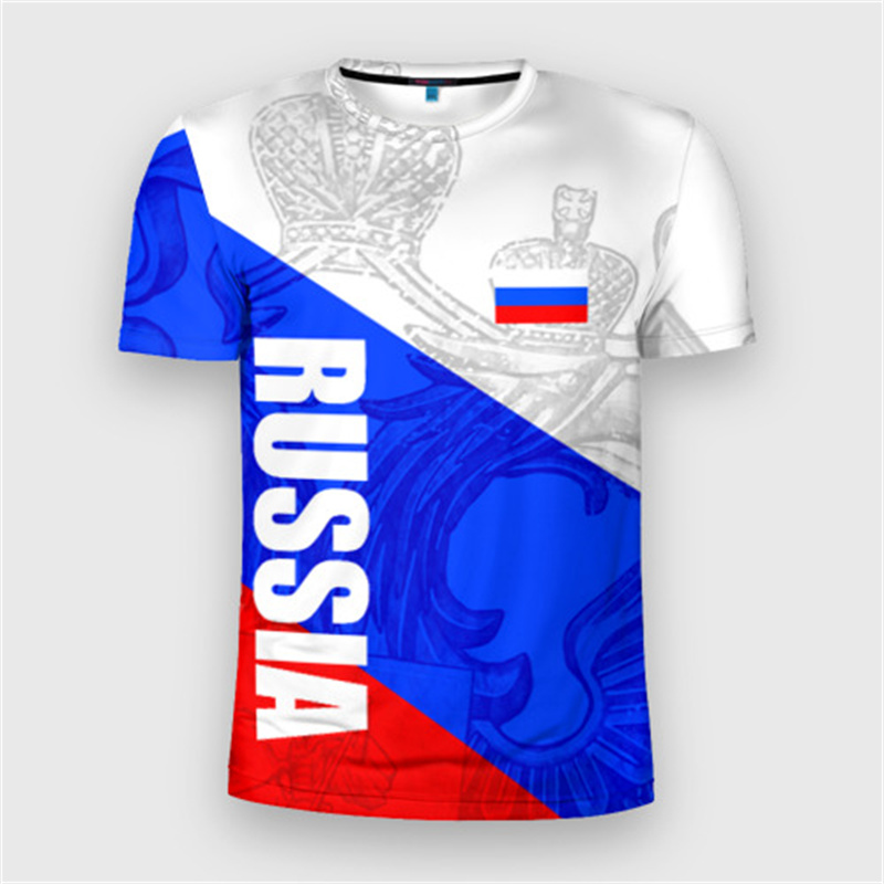 Fashion Russia Flag Badge T-sh - Street Fashion Russia บทวิจารณ์และราคา