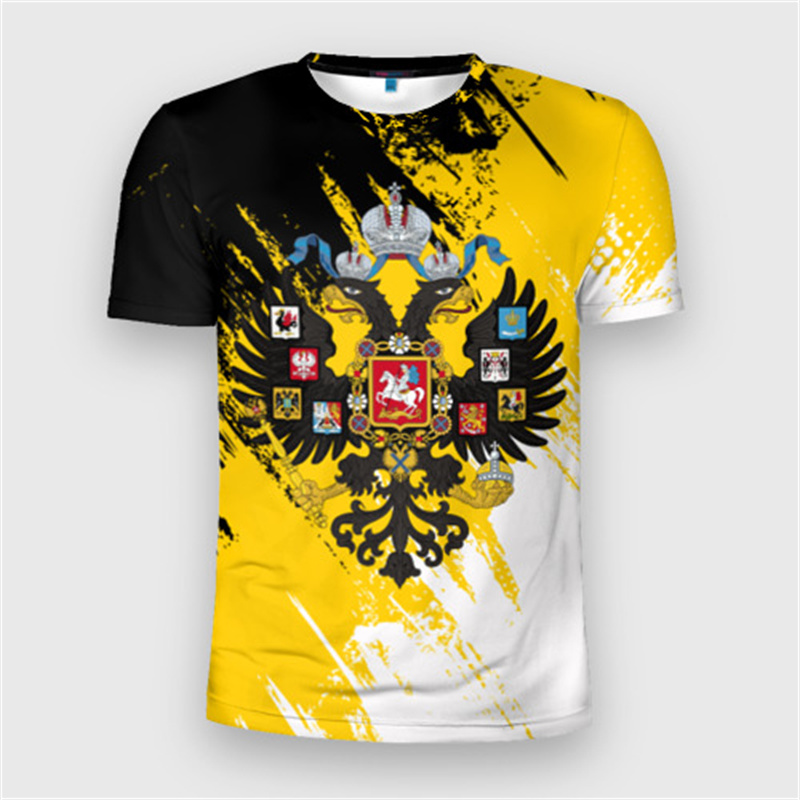 Fashion Russia Flag Badge T-sh - Street Fashion Russia บทวิจารณ์และราคา