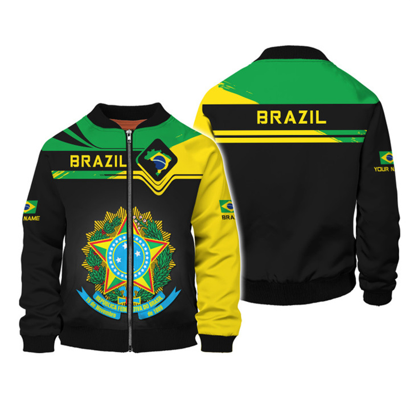 แจ็คเก็ตพิมพ์ลาย3D สำหรับผู้ชา - Street Fashion Brazil บทวิจารณ์และราคา