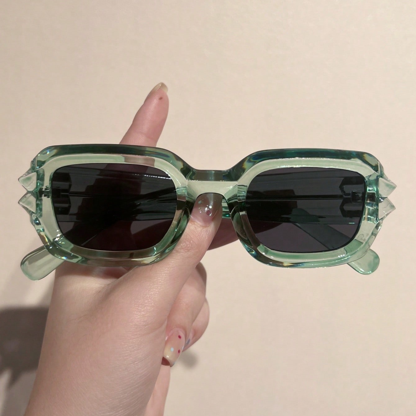 แว่นตาแฟชั่นทรงสี่เหลี่ยมเล็ก  - Street Fashion Hip Hop บทวิจารณ์และราคา