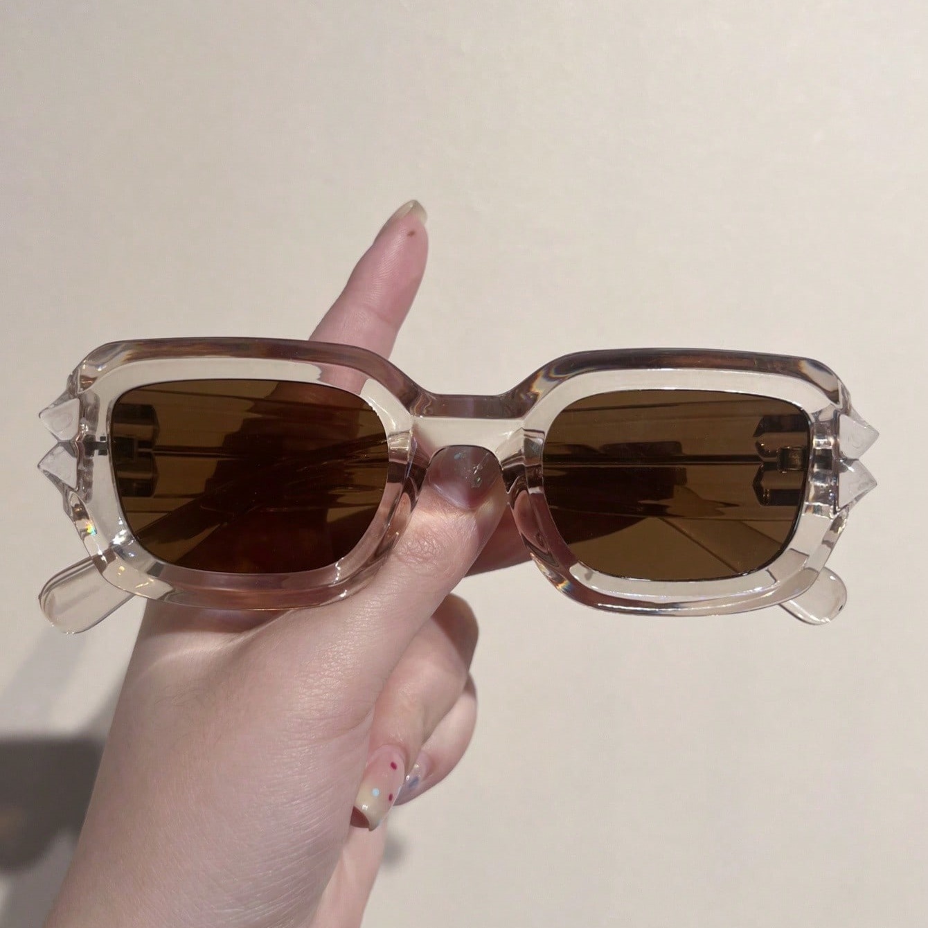 แว่นตาแฟชั่นทรงสี่เหลี่ยมเล็ก  - Street Fashion Hip Hop บทวิจารณ์และราคา