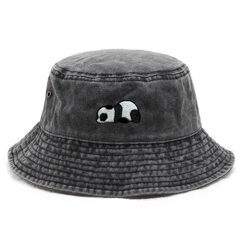 หมวกบักเก็ตผ้าฝ้ายซักได้สำหรับ - Bucket Hat Embroidered บทวิจารณ์และราคา