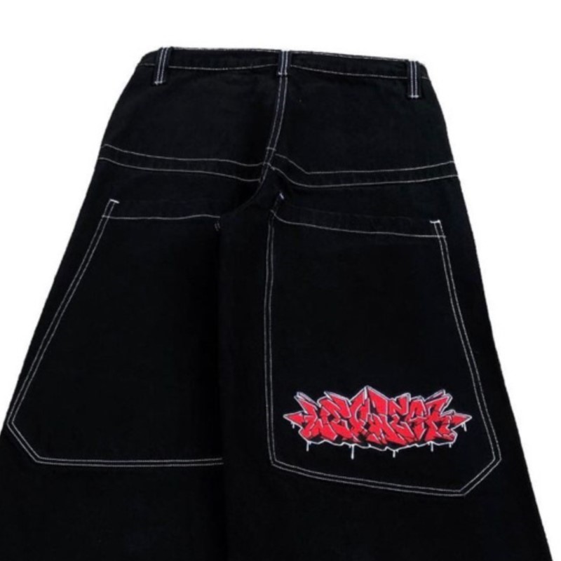 กางเกงยีนส์ทรงหลวมสไตล์ฮิปฮอปอ - Street Fashion Hip Hop บทวิจารณ์และราคา
