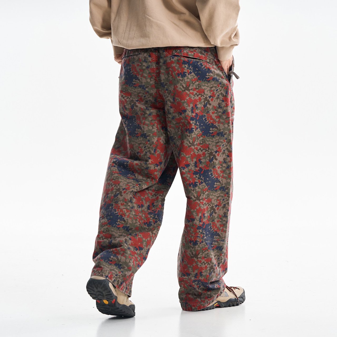 กางเกงคาร์โก้ผ้าฝ้ายพิมพ์ลายคุ - Street Fashion Hip Hop บทวิจารณ์และราคา
