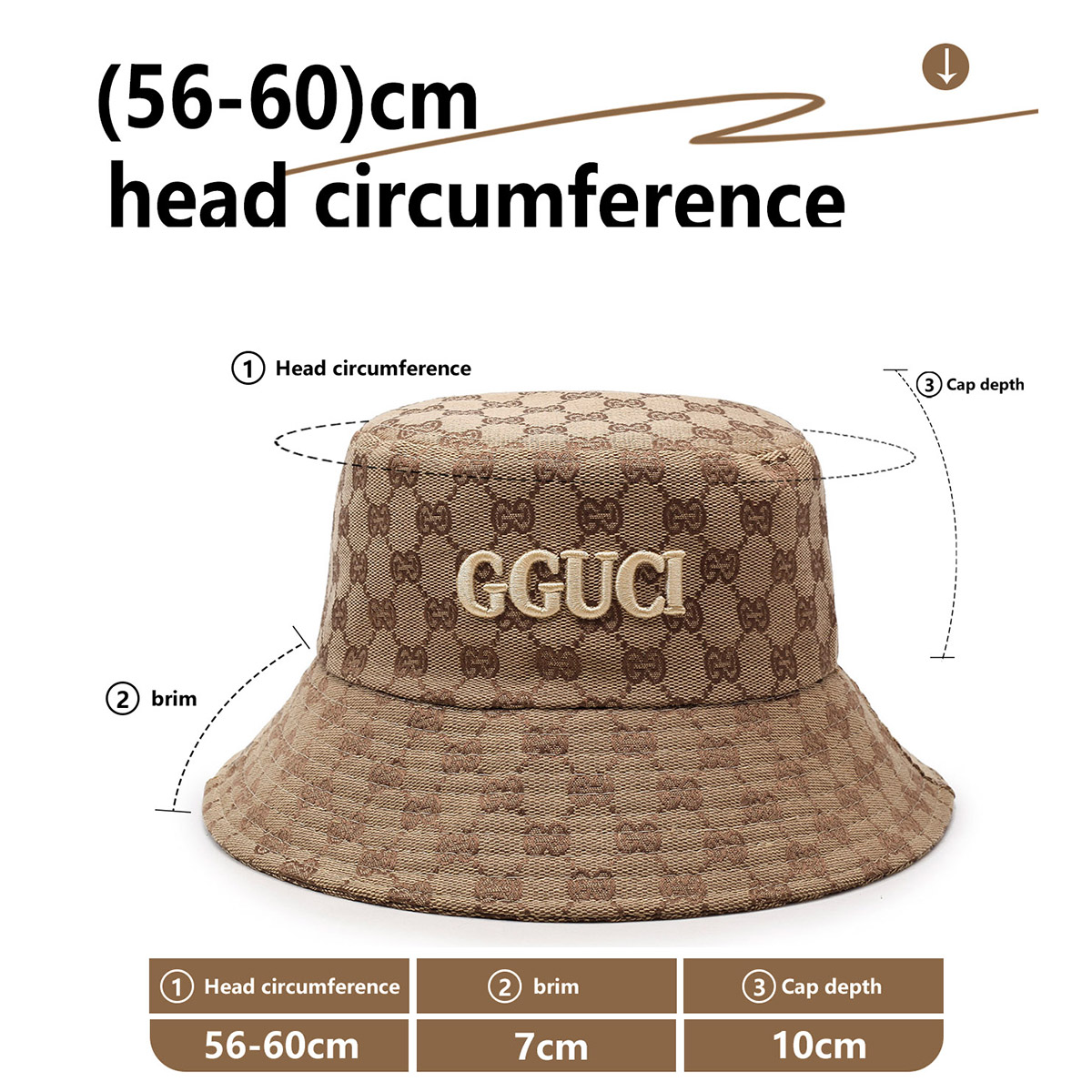 Unisex สีดําและสีขาวปักตัวอักษ - Bucket Hat Embroidered บทวิจารณ์และราคา