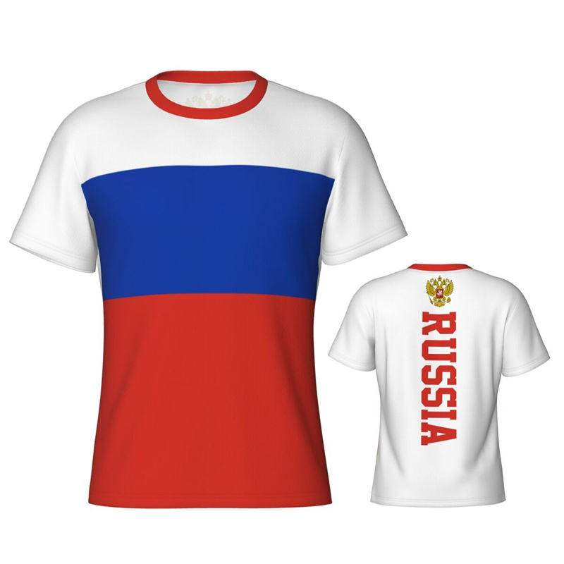ธงรัสเซีย 3D พิมพ์เสื้อยืดสําห - Street Fashion Russia บทวิจารณ์และราคา